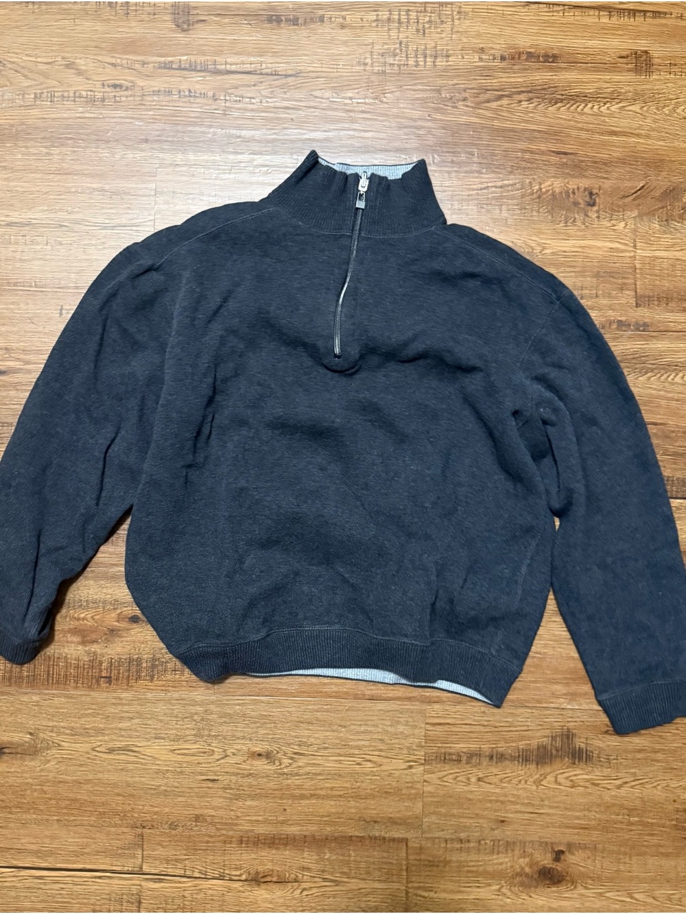 Men's Half-Zip Mock Neck Sweater - Black